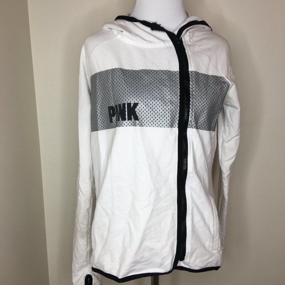 Victoria Secret PINK White Long Sleeve Jacket